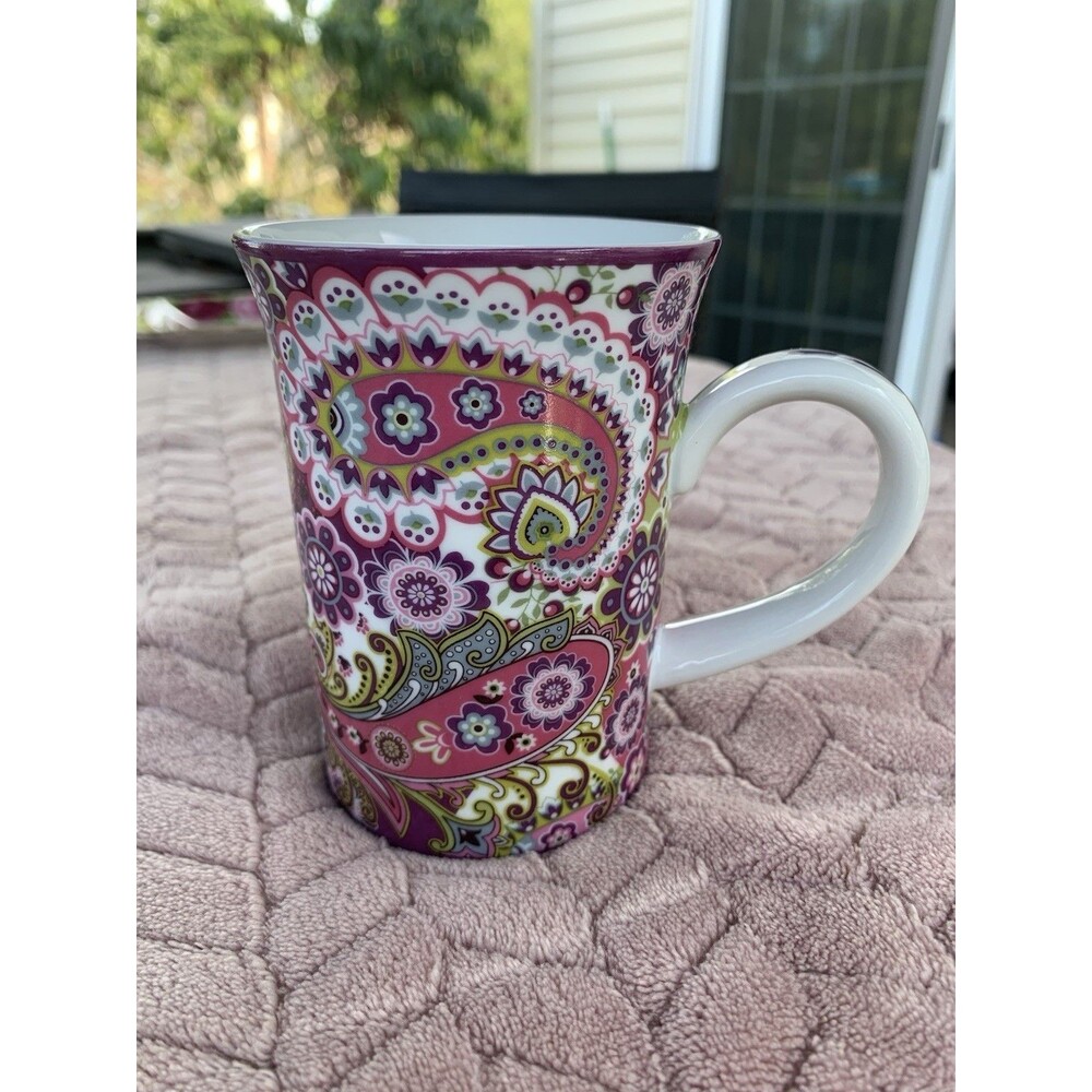 Vera Bradley Very Berry Paisley Coffee Tea Cup Mug Barnes & Noble